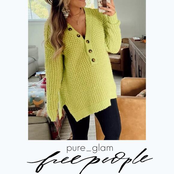 Free People chunky thermal sweater - Picture 5 of 5